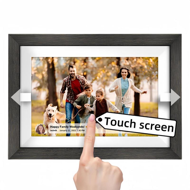 Christmas Gift WiFi Digital Touchscreen Photo Frame with Gift Box, 1280 * 800IPS HD Cloud Smart Digital Photo Frame,32GB Storage, Wall Mountable, Auto-Rotate,Easy to Share Photos or Videos via Biu Frame APP