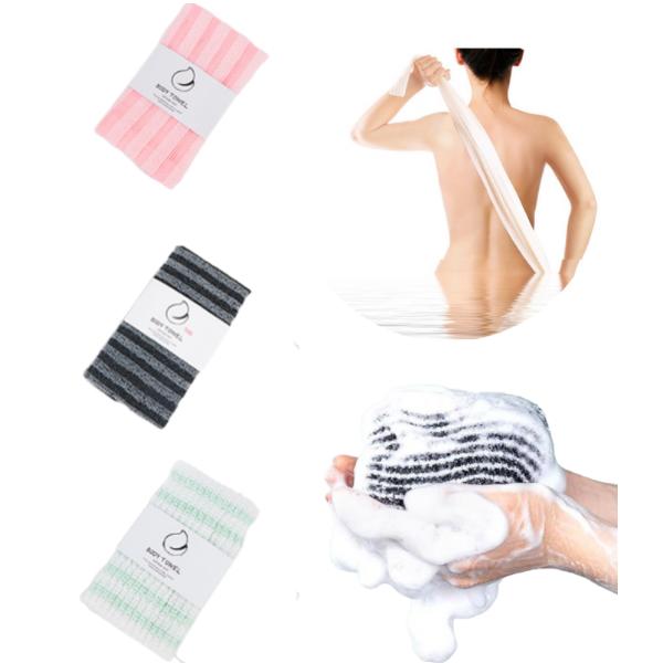 Universal Bath Towel, Long Strip, Household Fiber Bath Towel for Sauna and Bathroom Washcloth Towel Bath Scrubber Soft whisk bath towels