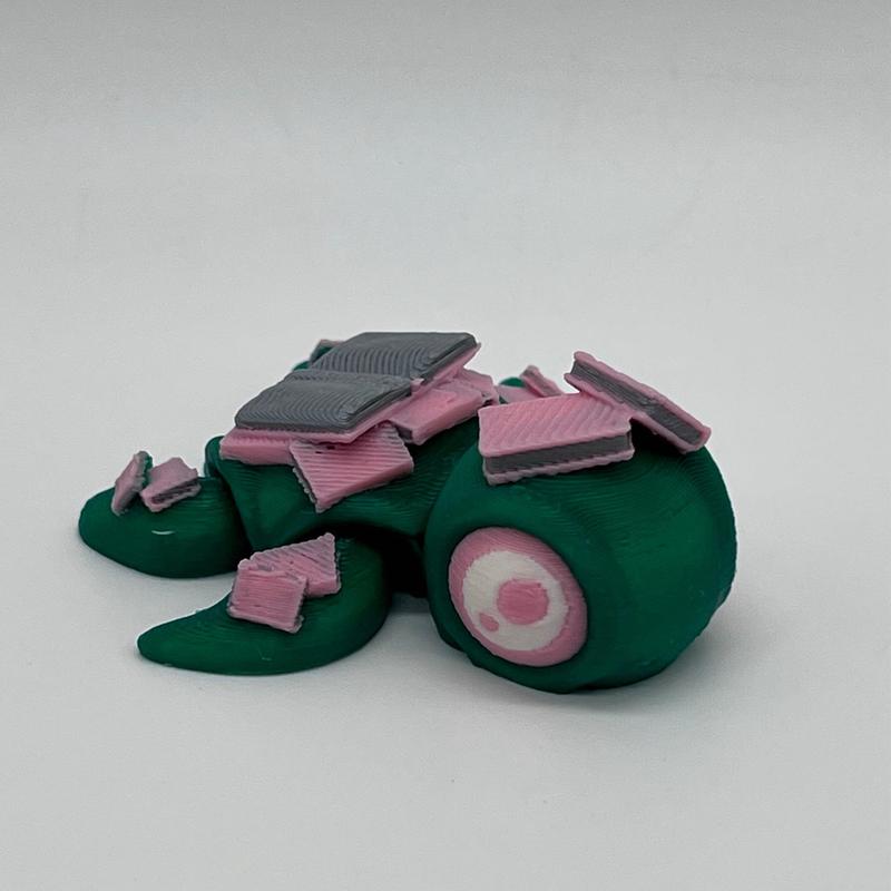 Book Turtle 3D Printed Home Decor Reading Turtle