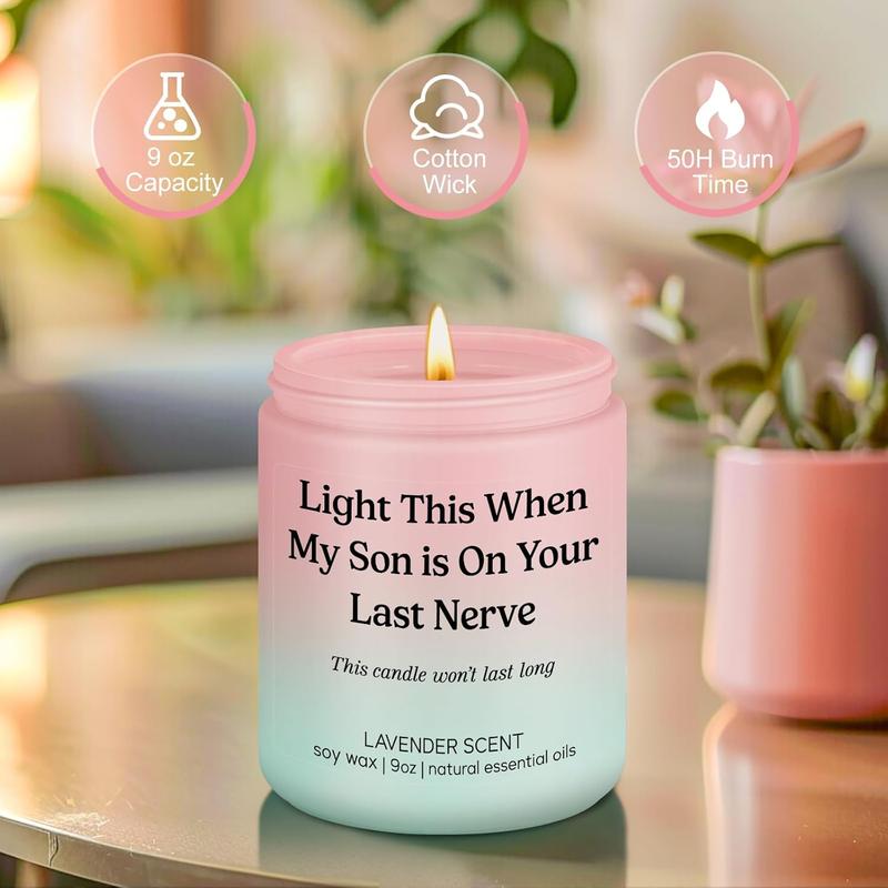 Scented Candle, Daughter in Law Gifts - Funny Wedding, Birthday, Christmas Gifts for Daughter in Law, Sons Girlfriend, Future Daughter in Law - Daughter in Law Gifts from Mother in Law