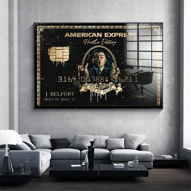 American Express Wall Street Wolf Classic Graffiti Movie Poster 