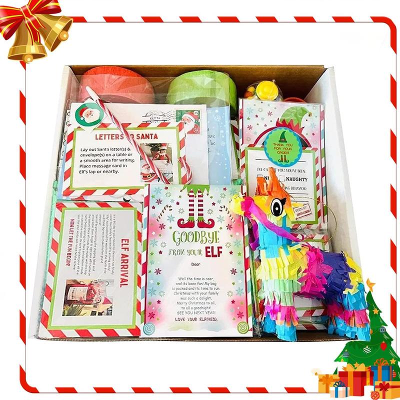 2024 Elf Kit 24 Days Of Christmas, Elf Kits For Christmas,Elf On The Shelf 24 Day Kits, Christmas Activities, Christmas Countdown Gift Set