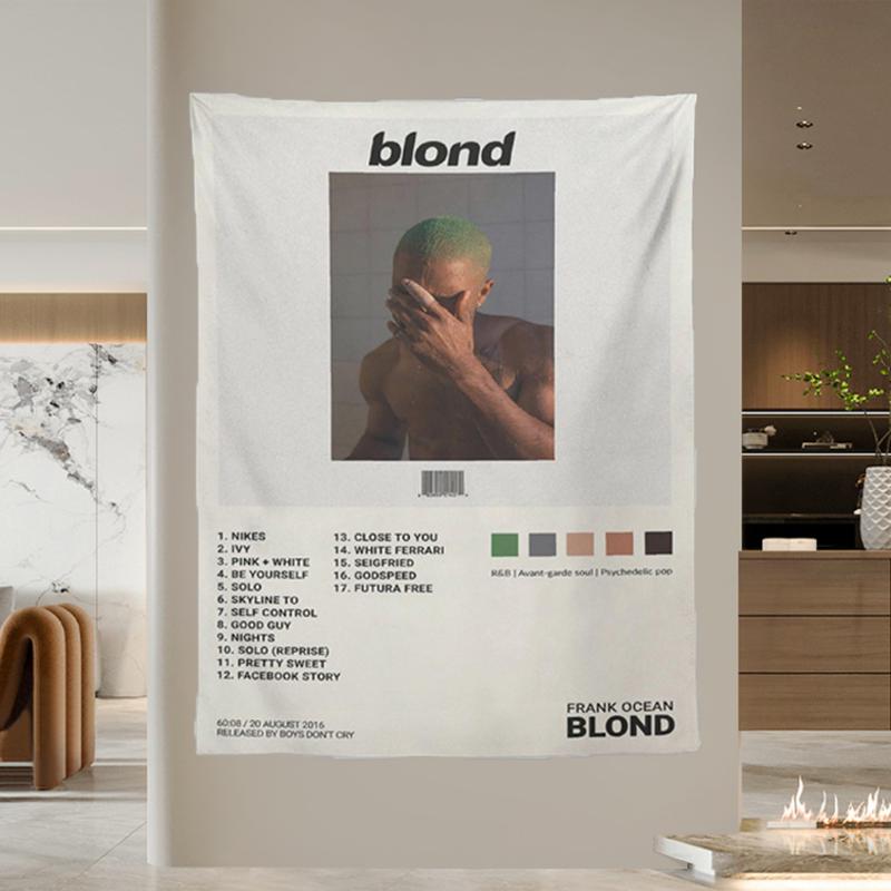 BLOND Album Cover Tapestry 3*5FT Polyester Wall Art Tapestry Decorate Bedroom Modern Home Wall Hanging Tapestry