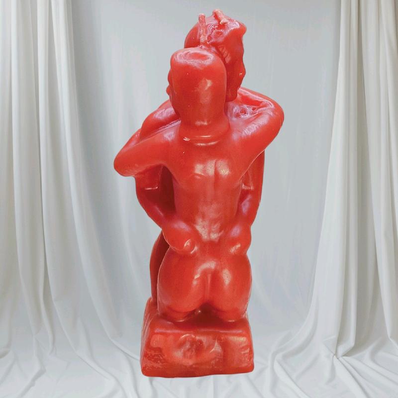 Passionate Couple Ritual Candles in Red or Black