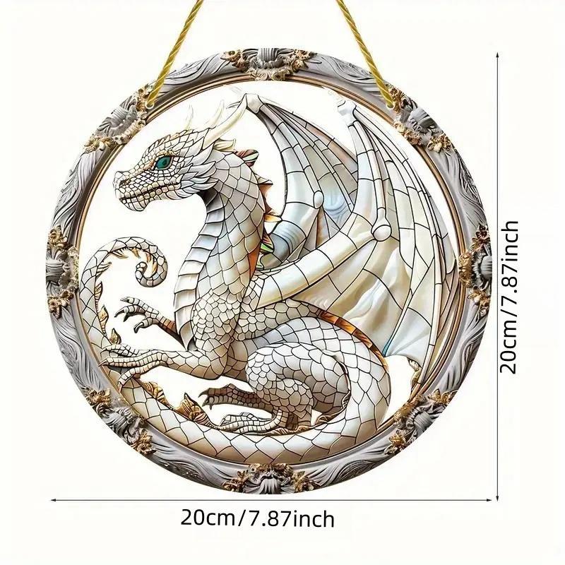 Dragon Design Acrylic Hanging Ornament, Creative Hanging Decor for Window, Home Decor for Living Room Bedroom, Party Supplies