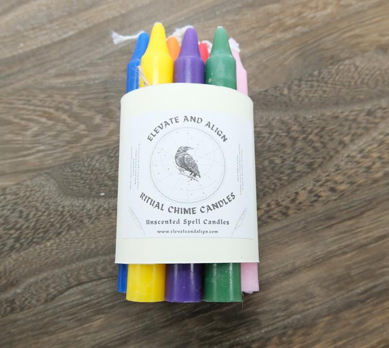 10 Pack 4 Inch Chime Candles Variety Pack Spell Ritual Candles 10 Colors Unscented