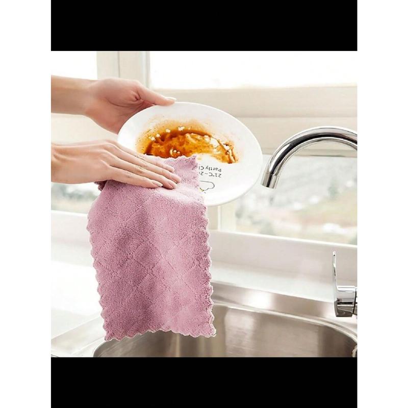 10 20pcs Kitchen Towels And Dishcloths Rag Set 9.4in*5.5in Small Dish Towels For Washing Dishes Dish Rags For Everyday Cooking Baking-Random Color,Kitchen,Bathroom,Home,Household Supplies