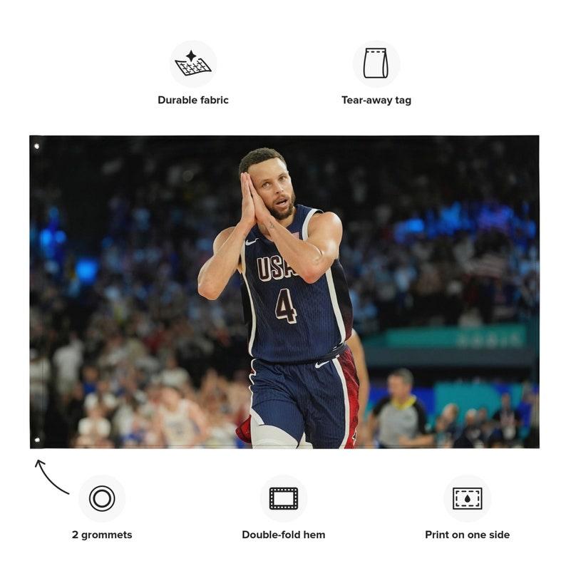 Curry Sleep USA Flag basketball tapestry Suitable for decorating the bedroom or taking on a picnic