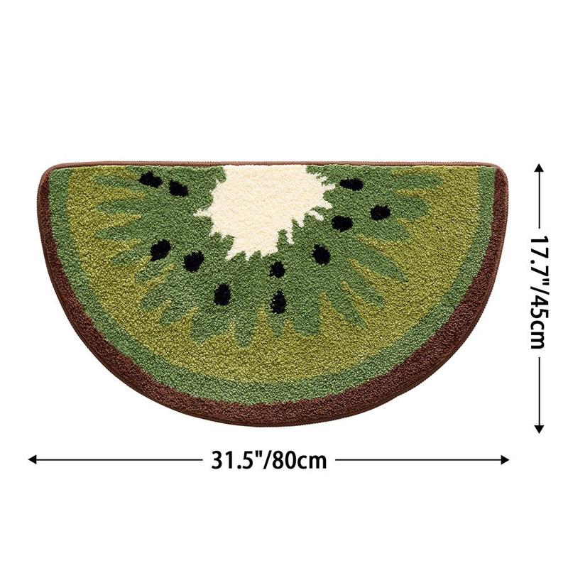 Cute Fruit Slice Pattern Bath Mat, 1 Count Quick Dry Non-slip Bathroom Mat, Washroom Bathroom Carpet, Decorative Rug, Home Decor