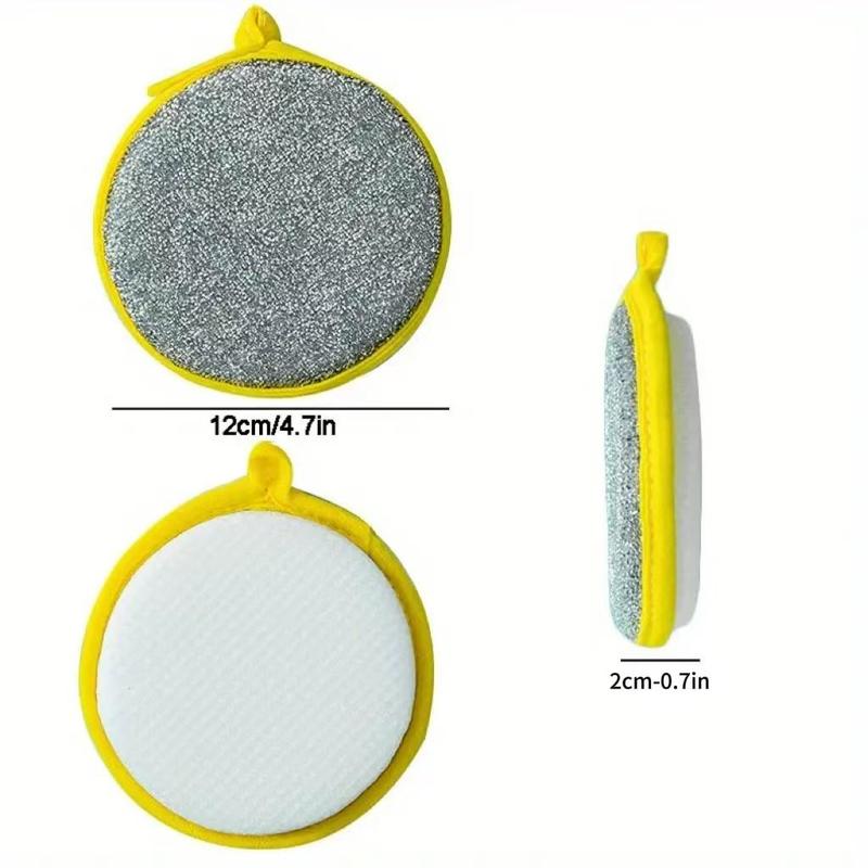 Double-sided Sponge, 5 Counts Pot & Dish Cleaning Sponges, Effortless Pot & Dish Cleaning Sponge, Kitchen Cleaning Sponge