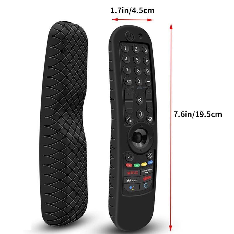 Silicone Remote Control Cover, 1 Count Anti-slip Remote Control Protector, Shockproof Replacement Remote Control Protector for LG Smart TV AN-MR21GC AN-MR21GA