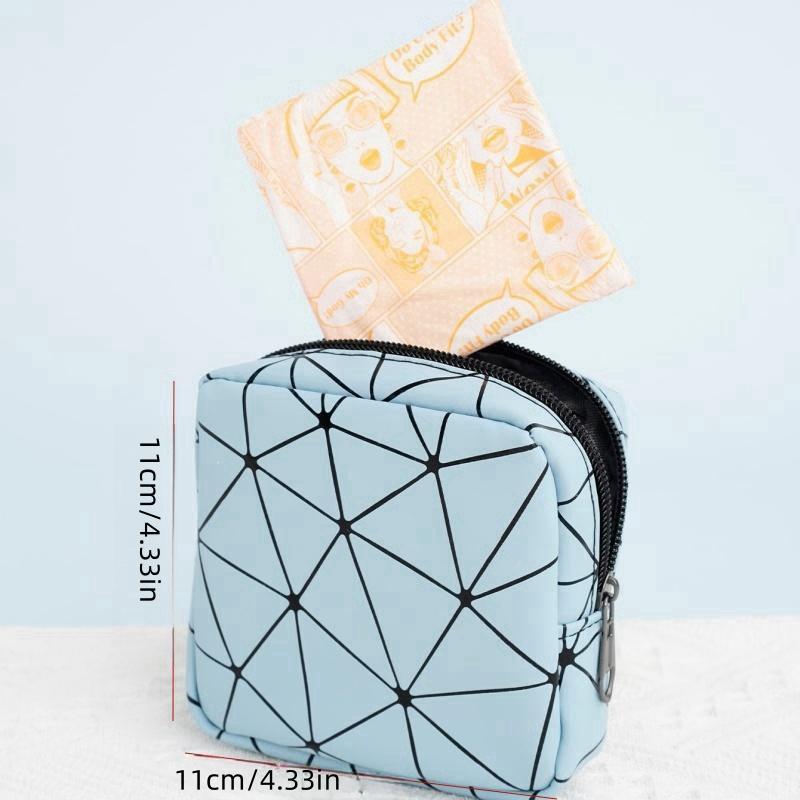 Random Color Sanitary Napkin Storage Bag, 2 Counts Large Capacity Sanitary Napkin Storage Bag, Menstrual Pad Pouch, Period Bag for Indoor & Outdoor