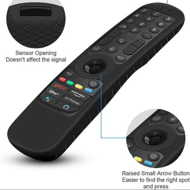 Silicone Remote Control Cover, 1 Count Anti-slip Remote Control Protector, Shockproof Replacement Remote Control Protector for LG Smart TV AN-MR21GC AN-MR21GA