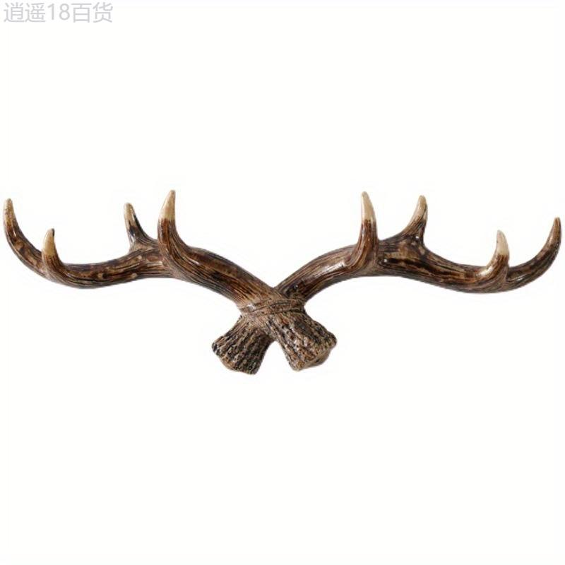 Deer Antler Hooks - Deer Antler Wall Rack - Wall Mounted, Rustic - Entryway, Bedroom, Bathroom - Homeowners, Hunters, Nature Enthusiasts - Stylish Organization & Decoration - Hunt Style, Conquer Clutter! Shelves