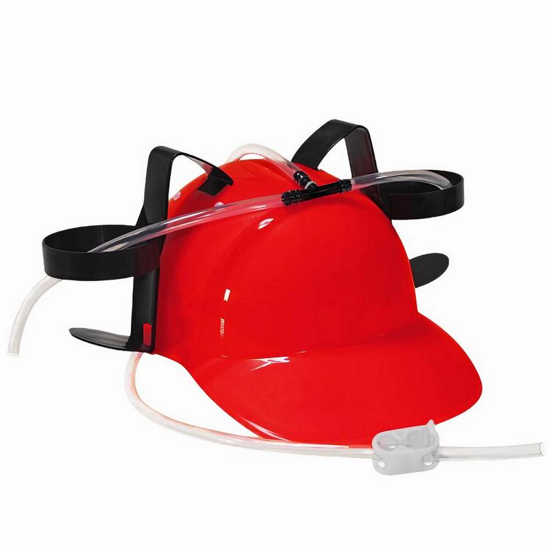 Zenphoria Hands-Free Beer Hat - Party Drinking Helmet for Sports, Birthdays, and Events - Dual Beverage Holders, Red Accessories Lightweight Gift