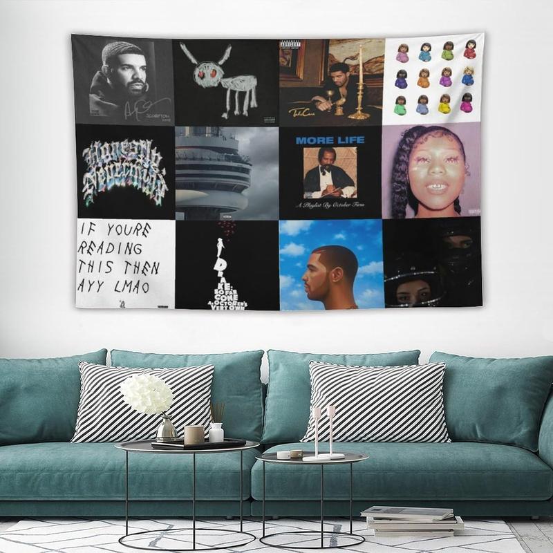 Bybali The Singer Rapper Drake Tapestry Flag for Home College Dorm for Bedroom Wall Décor 40 * 60in