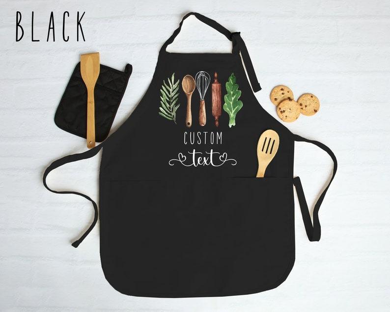 Personalized Apron for Women, Custom Mother's Day Gift, Kitchen Apron for Grandmother, Personalized Gift for Mom, Custom Printed Apron