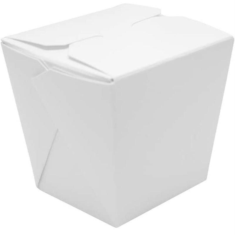 16 oz Takeout Boxes Food Containers White Paperboard Chinese Asian food Box