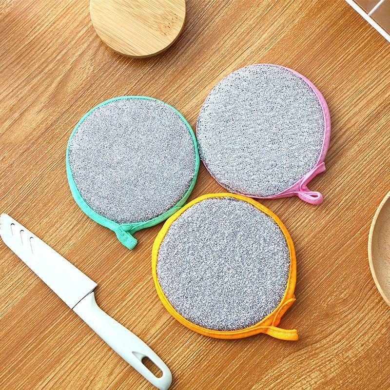 Double-sided Sponge, 5 Counts Pot & Dish Cleaning Sponges, Effortless Pot & Dish Cleaning Sponge, Kitchen Cleaning Sponge