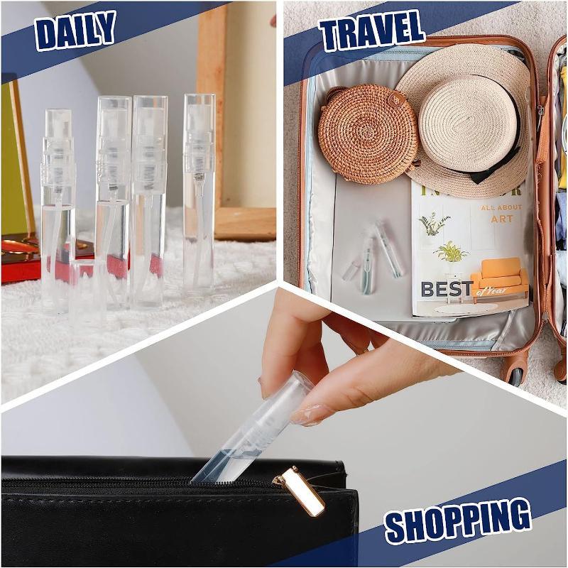 Portable Mini Spray Bottle, 10pcs set Refillable Perfume Spray Bottle, Beauty & Personal Makeup Tool for Women & Girls