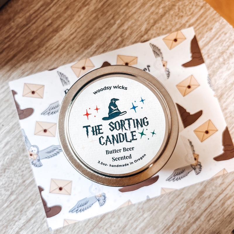 The Sorting Candle - Butter Beer Scented candle