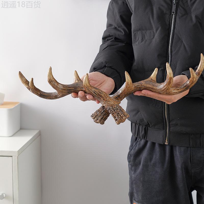 Deer Antler Hooks - Deer Antler Wall Rack - Wall Mounted, Rustic - Entryway, Bedroom, Bathroom - Homeowners, Hunters, Nature Enthusiasts - Stylish Organization & Decoration - Hunt Style, Conquer Clutter! Shelves