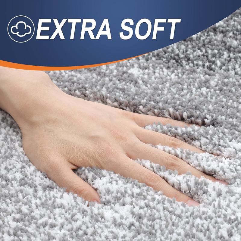 Bathroom Rugs Mat 30x20, Extra Soft and Absorbent Microfiber Bath Rugs, Non-Slip Plush Shaggy Bath Carpet