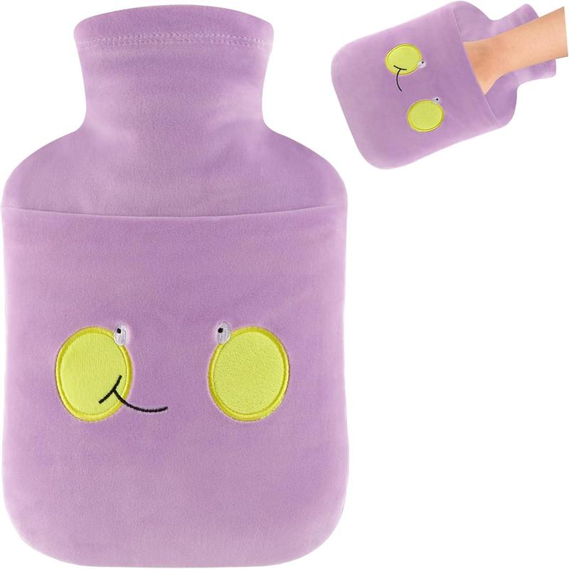 Hot Water Bottle with Cover - 2L Hot Water Bottle with Hand Pocket for Warming Hands and Feet