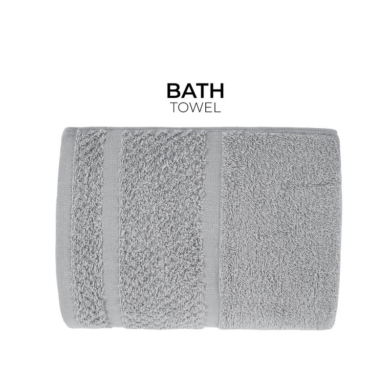 Mainstays Grey 10 Piece Towel Set - Upgraded Softness & Durability