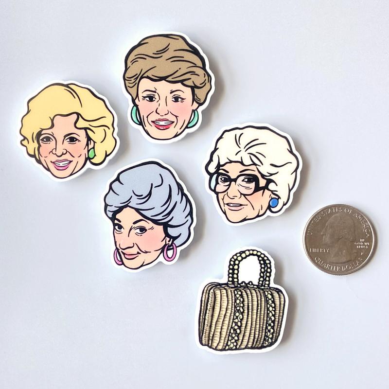 Golden Girls Fridge Magnet Set - Funny Nostalgic Retro Kitchen Decor Gifts