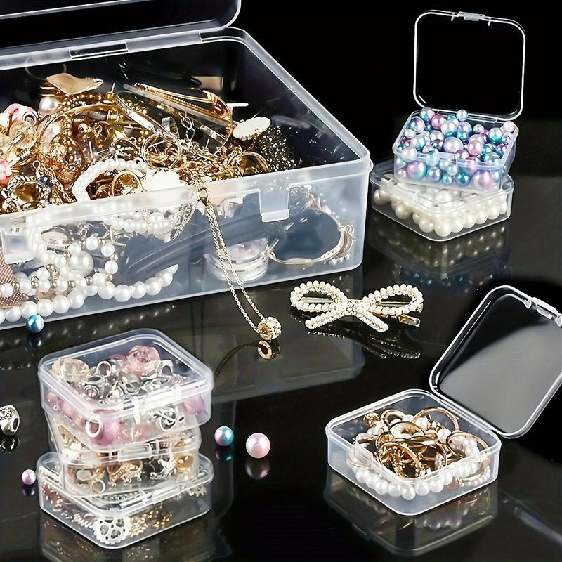 Clear Storage Box, 1 Count 20 30 Grids Small Items Storage Box, Multifunctional Handicraft Organizer, Suitable for Hair Accessories Jewelry Necklaces Rings