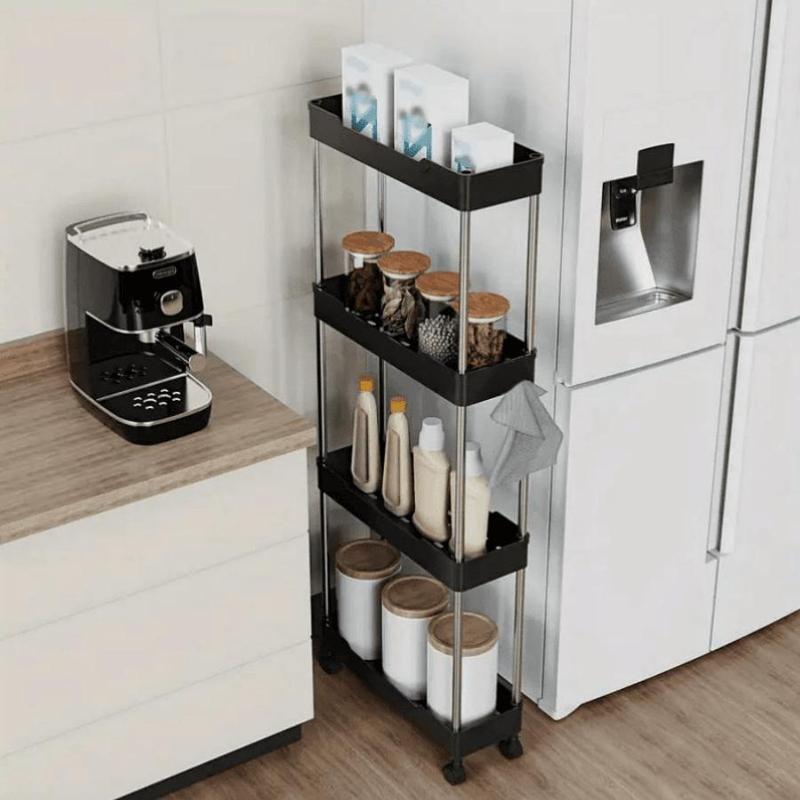 Multi-layer Storage Cart, Multifunctional Kitchen Vegetable Dish Drainer, Bathroom Skin Care Storage Rack, Household Storage Rack for Kitchen Bathroom