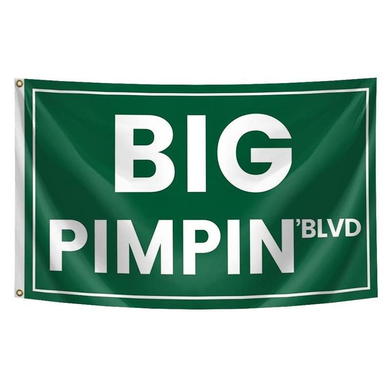 Big Pimpin‘blvd Funny Quote 3x5 Feet Flag Banner