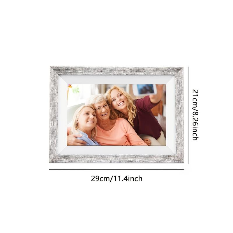 10.1 inch Smart WiFi Digital Photo Frame 1280x800 IPS LCD Touch Screen, Auto Rotation, Mobile Phone APP To Transfer Photos And Videos Cloud Photo Frame Super Large Capacity 16GB, Support TF Card Expansion Up To 32G