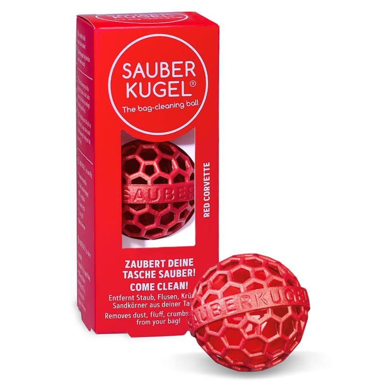 Sauberkugel - The Clean Ball - Keep your Bags Clean - Sticky Inside Ball Picks up Dust, Dirt and Crumbs in your Purse, Bag, Or Backpack Accessories Laundry Plastic