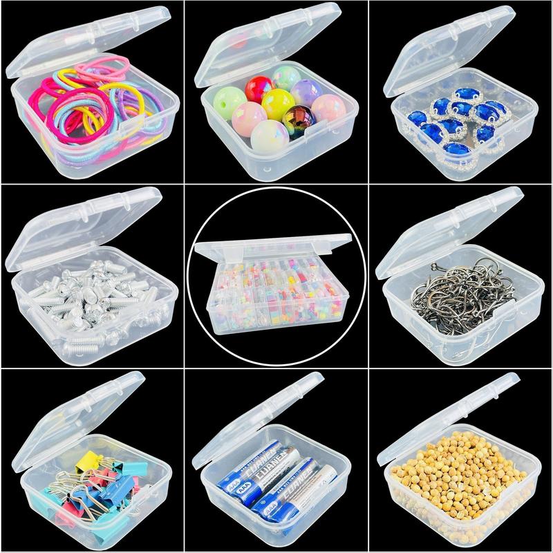 Clear Storage Box, 1 Count 20 30 Grids Small Items Storage Box, Multifunctional Handicraft Organizer, Suitable for Hair Accessories Jewelry Necklaces Rings