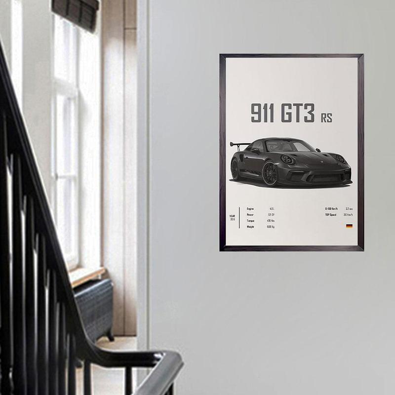 Car Printing Painting without Frame, 1 Count Modern Canvas Wall Art, Wall Decor for Home Living Room Bedroom Office School, Home Decor 2025