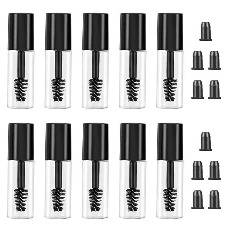 3ml Empty Mascara Tube Wand, 10pcs set Mini Eyelash Cream Container Bottle, Eyelash Packing Tube Container For Home and Travel