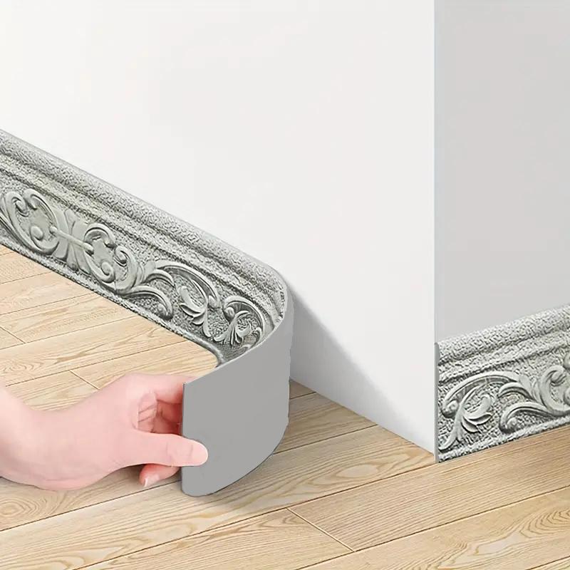 Self-adhesive Wall Sticker, 1 Roll Skirting Wall Waist Line Border Sticker, Tv Background Wall Door Frame Decorative Sticker,  Adhesive Stickers Home Decoration