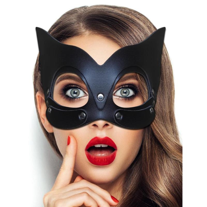 Cat Ear Mask, 1 Count Sexy Cat Ear Mask, Party Mask for Women & Girls, Cosplay Mask, Photo Taking Props for Halloween Party, Halloween Accessories