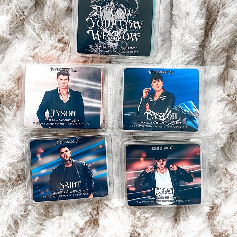 WAX MELTS Shantel Tessier licensed, LORD series, The Ritual, The Sacrifice, The Sinner, Carnage