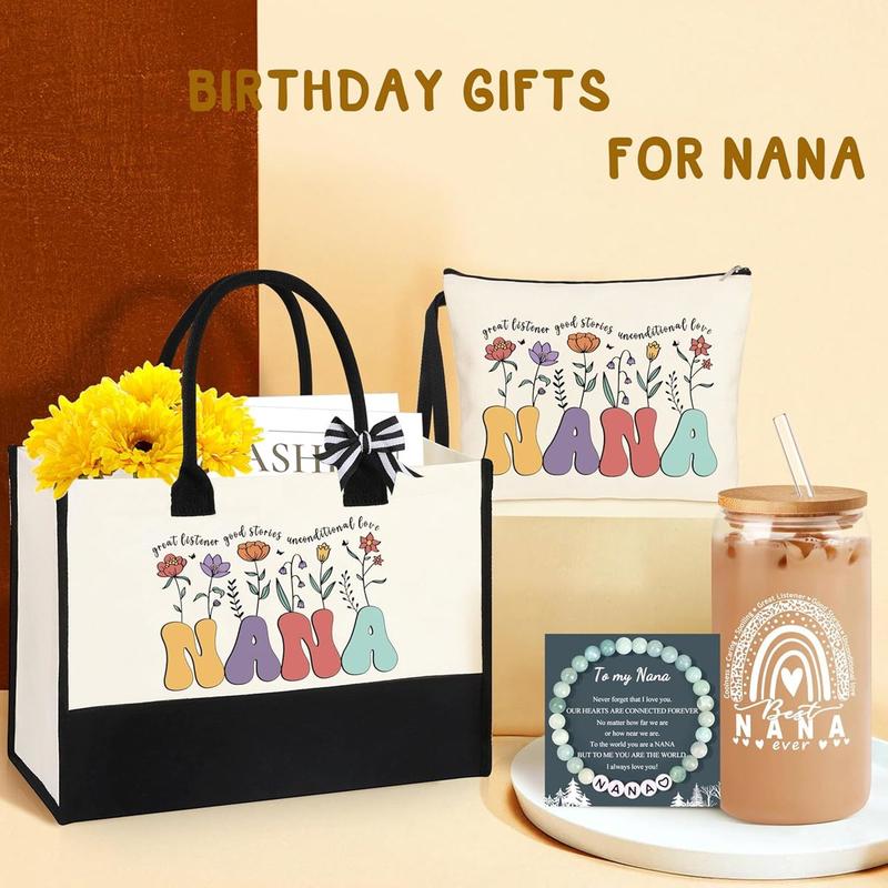 Nana Gifts Set for Grandma, Birthday Gifts for Nana from Granddaughter Grandson Grand Grand Nana Gifts Basket Best Grandma Gifts Set Mothers Day Christmas Gifts for Nana