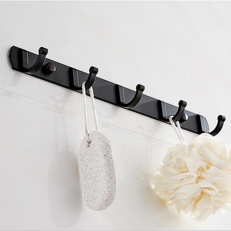 Wall Mounted Hook, 1 Count Punch Free Self Adhesive Hook, Multifunctional Hook for Bathroom & Kitchen Door Back, Home Organizer