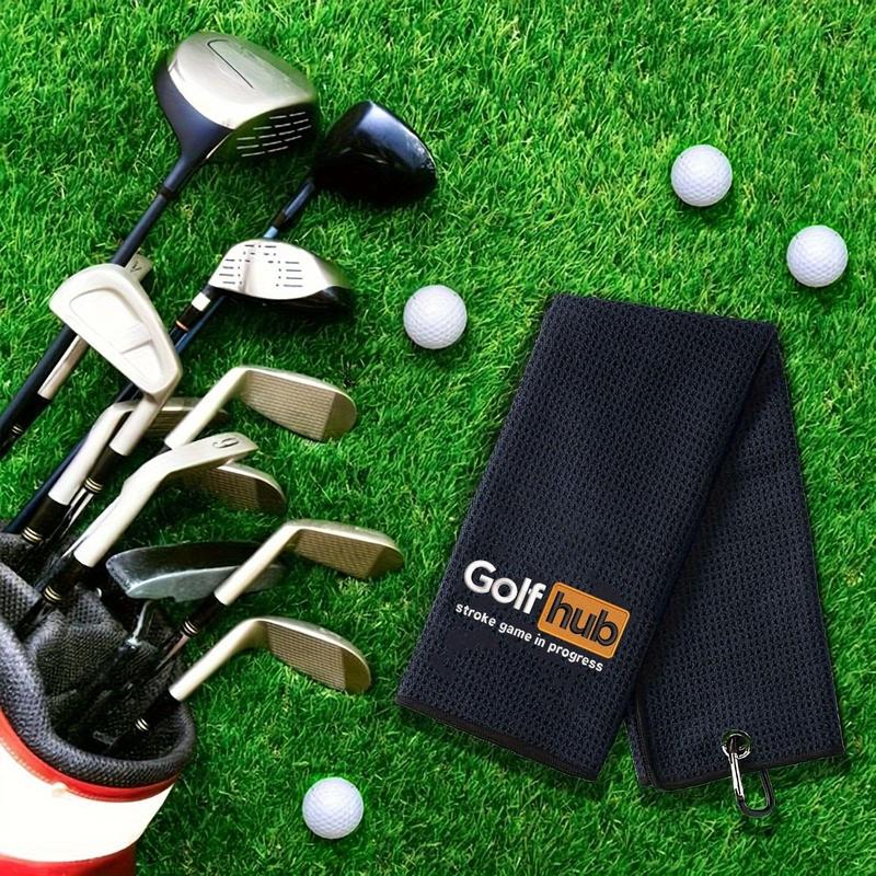 Golf Towel, Golf Accessories for Men & Women, Embroidered Funny Golf Towel, Easy To Clean and Carry Golf Towel, Outdoor Sports Towel, Golf Equipment