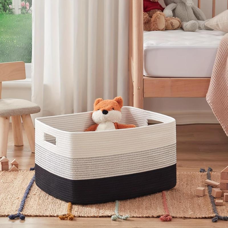 Laundry Basket, Large Capacity Clothes Storage Basket, Household Storage Organizer for Clothes, Bedding, Toys, Pillows, Underwear, Socks, Home Organizer for Bedroom, Laundry Room, Bathroom, Bedroom Accessories