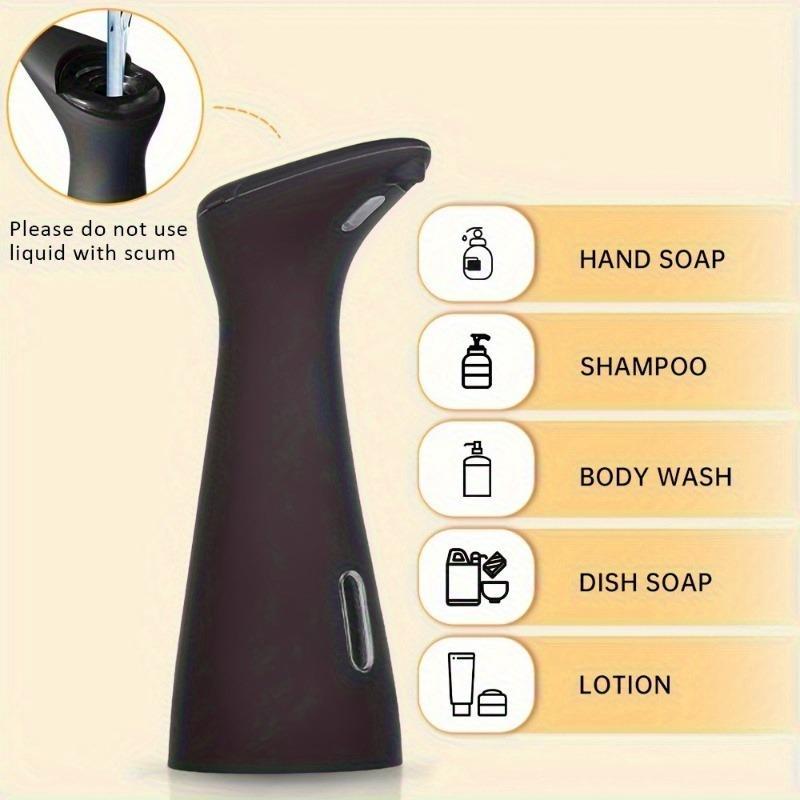 Automatic Battery Powered Soap Dispenser Excluded Battery, 1 Count 200ml Waterproof Intelligent Touchless Soap Dispenser, Hands-free Soap Dispenser for Kitchen Bathroom