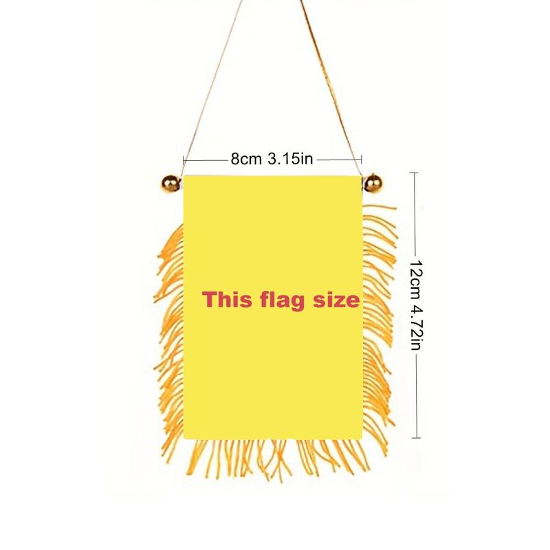 Puerto Rico Window Hanging Flag, Mini Flag Banner with Suction Cup, Hanging Flag for Home Car, Party Favor Supplies, Party Decoration Supplies