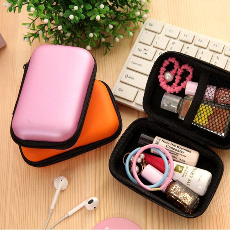 Data Cable Storage Bag, 1 Count Portable Zipped Travel Electronics Organizer, Multifunctional Storage Pouch for Home Office, Data Cable Organizer Supplies