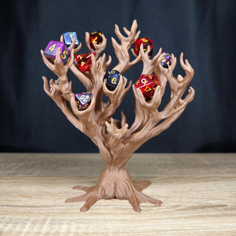 Dice Holder Tree Goddess - Dice Tray Decorative Rack Display Organiser for Tabletop RPG, DND