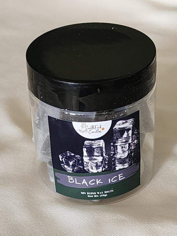 Black Ice (type) Wax Melt - 4oz Jar with 54g of cube mold